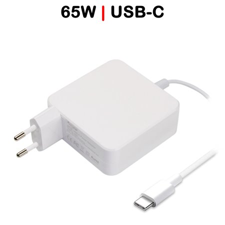 Carregador USB Tipo C USB-C 65W 5V/2.4A 9V/3A 12V/3A 15V/3A 18V/3A 20V/2.25A 20.3V/3A 65W