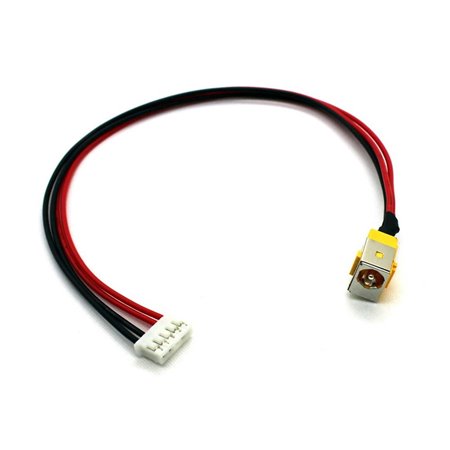 Conector DC Jack com Cabo para Portatil Acr Aspire 5235 Series TravelMate 5610 Extensa 7200 Series