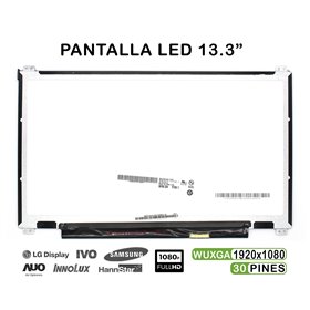 Ecrã LED de 13.3" para Portatil B133Htn01.1 FHD 30 Pines