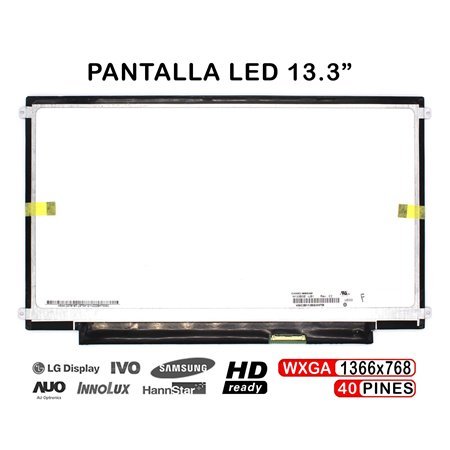 Ecrã LED de 13.3" para Portatil B133Xw01 V.3