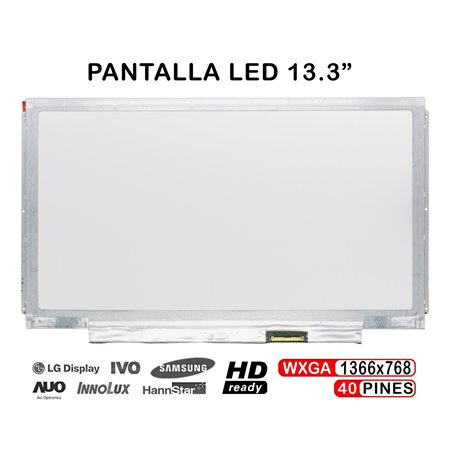 Ecrã LED de 13.3" para Portatil Claa133Wb01A N133Bge-L32 B133Xw01 V1