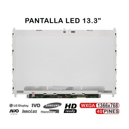 Ecrã LED de 13.3" para Portatil LP133Wh4-Tja1 F2133Wh4 F2133Wh4-A21