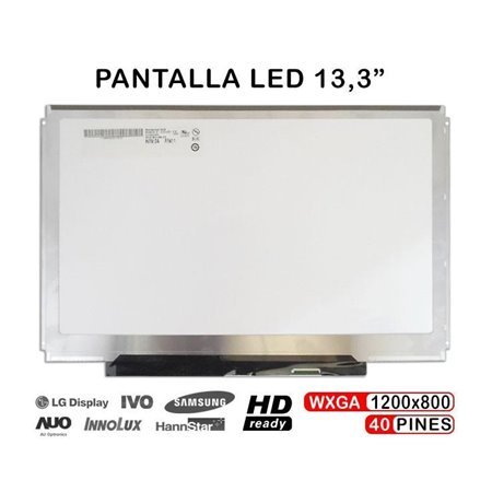 Ecrã LED de 13.3" para Portatil LP133Wx2.Tla1 LP133Wx2.Tla2