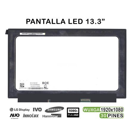 Ecrã LED de 13.3" para Portatil Nv133Fhm-N62