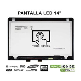 Ecrã LED + Tátil de 14" para Portatil HP Pavilion X360 14-Ba009Ns