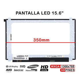 Ecrã LED de 15.6" para Portatil Nt156Whm-N45 V8.1 350mm