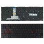 Teclado Retroiluminado em Vermelho para Portatil Lenovo Legion Y520 Y520-15Ikb R720 R720-15Ikb Preto