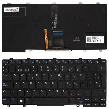 Teclado Retroiluminado para Portatil Dell Latitude E7250 em Espanhol