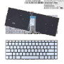 Teclado Retroiluminado para Portatil HP Pavilion 14-Bs 14-Bs000 14-Bs100 14-Bs500 Prata Sem Estrutura Intro Pequeno