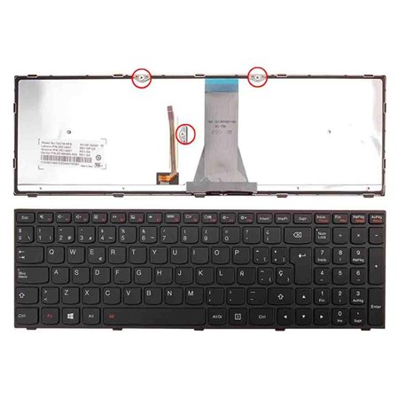 Teclado Retroiluminado para Portatil Lenovo G50-70 Preto