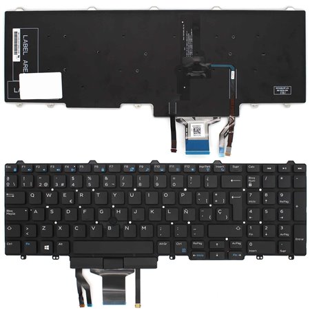 Teclado para Portatil Dell Latitude E5550 E5570 5580 Precision 3510 7510 Retroiluminado