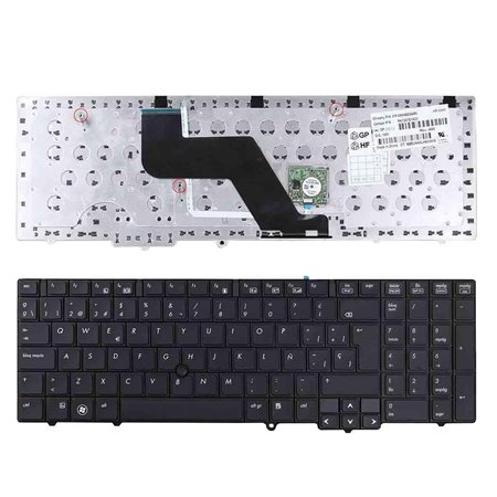 Teclado para Portatil HP EliteBook 8540W Preto com Pointstick