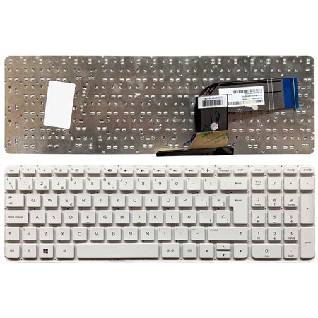Teclado em Cor Branco para Portatil HP Pavilion 17-F Sem Estrutura