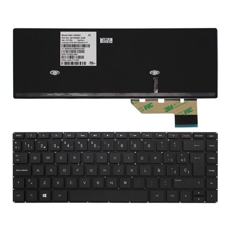 Teclado para Portatil HP Envy 14 14-K100 Sleekbook 14 Touchsmart 14-K000
