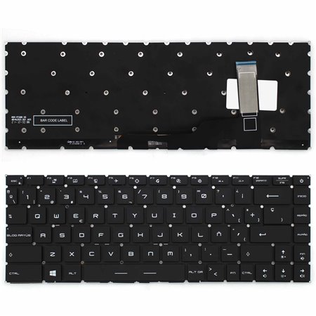 Teclado para Portatil MSI Stealth 15M Gs66 Stealth Ge66 Raider Retroiluminado