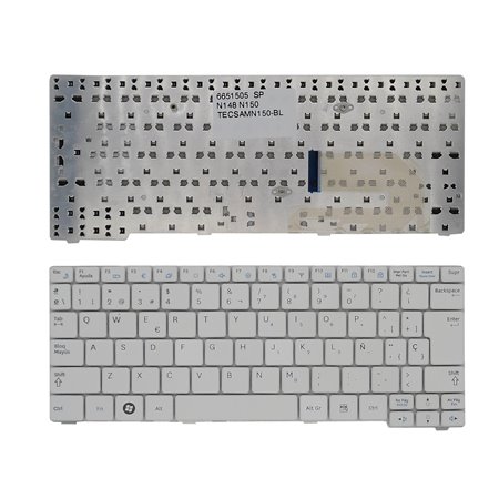 Teclado Branco para Samsung Nb30 N128 N148 N145 N150 NP10