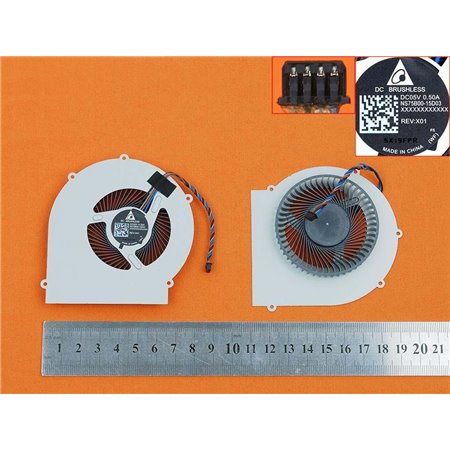 Ventoinha para Portatil HP ProBook 650 G2 630 G3 Ns75B00-15D03 840734-001