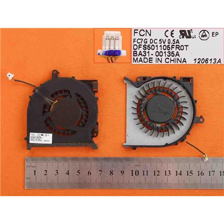 Ventoinha para Portatil Samsung NP770Z5E NP780Z5E NP870Z5E NP870Z5G Dfs501105Fr0T Ba31-00136A