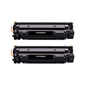 Canon 728/725/712/713/726 Preto Pack de 2 Cartuchos de Toners - Compatível