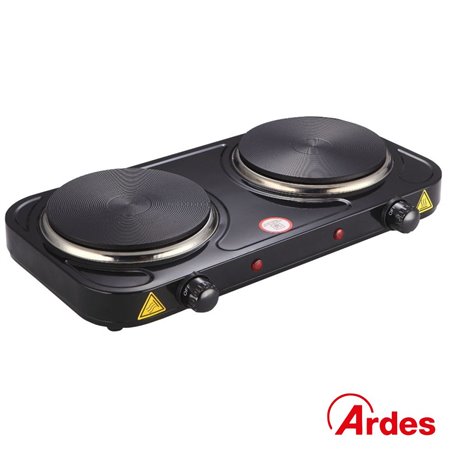 Fogão Elétrico 2 Placas Preto 2000W ARDES