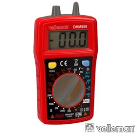MULTÍMETRO DIGITAL 3½ DÍGITOS CATII500V/CATIII300V VELLEMAN