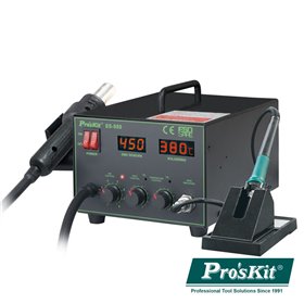 ESTAÇÃO DE SOLDAR SMD AR QUENTE 2 EM 1 700W PROSKIT