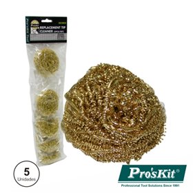 ESFREGÃO P/ LIMPEZA PONTAS FERROS SOLDAR 5X PROSKIT