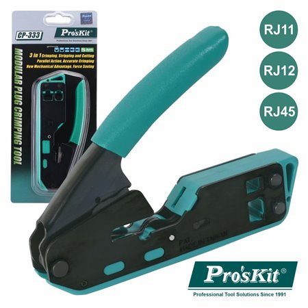 ALICATE DE CRAVAR RJ45/RJ11/RJ12 PROSKIT