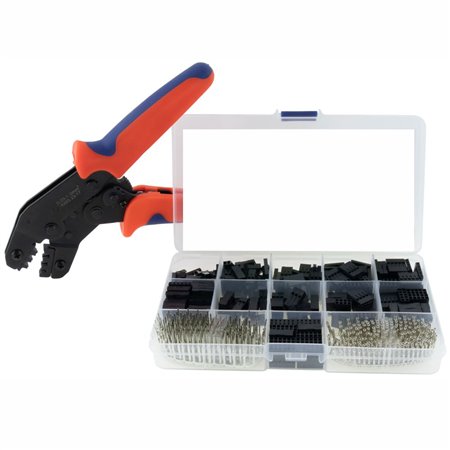 Kit Alicate de Cravar + Conectores Dupont 2.54mm 620pcs