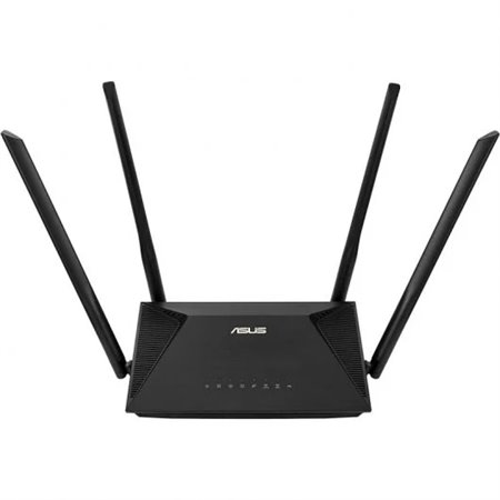 Roteador Asus RT-AX53U AX1800 WiFi 6 Dual Band - Até 1800Mbps - 3 portas LAN RJ45, 1 porta RJ45 WAN e 1 porta USB-2.0 - 4 antena