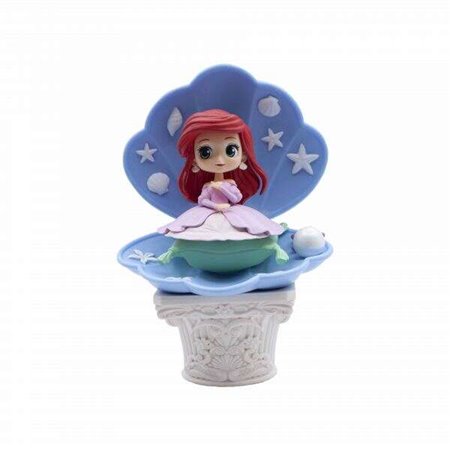 Banpresto Personagens Disney Q Posket A Pequena Sereia Ariel Ver.A Estilo Vestido Rosa - Figura Colecionável - Altura 12cm aprox