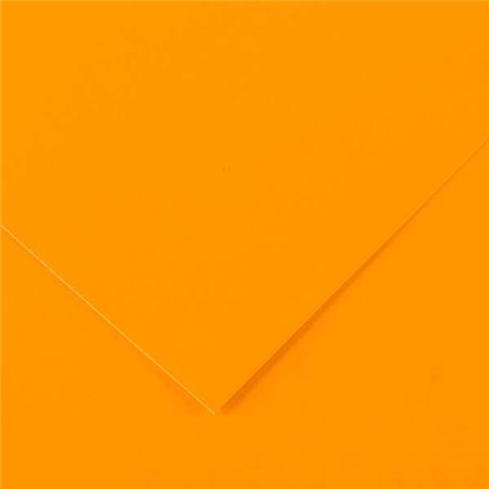 Canson Guarro Pacote de 25 Cartões Iris de 185g - 50x65cm - Cor Laranja Fluo