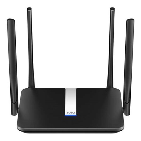 Cudy LT500 AC1200 4G LTE Roteador WiFi de banda dupla - 1 porta Wan de 10/100 Mbps e 3 portas Lan de 10/100 Mbps - 4 antenas ext