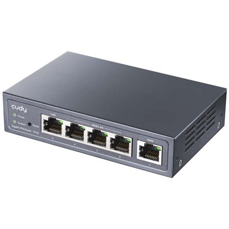 Roteador VPN Cudy R700 AC1200 WiFi - 1 porta WAN Gigabit - 3 portas WAN/LAN Gigabit - 1 porta LAN Gigabit