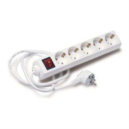 Elbat Power Strip - 5x Schukos - Interruptor liga/desliga - Cabo de 1,50m