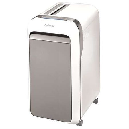 Trituradora de papel manual Fellowes LX221 Micro-Cut - Destrói até 20 folhas - 30L - cor branca