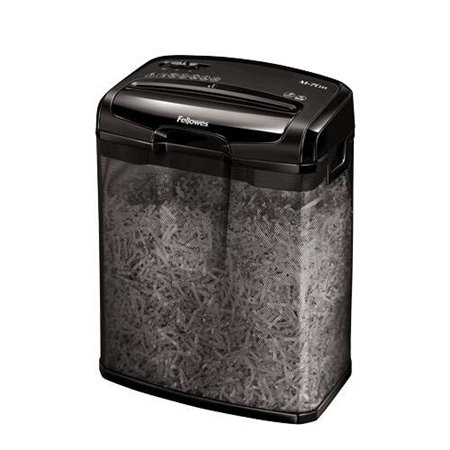 Trituradora de papel manual Fellowes M-7CM 13L - Corta partículas P-4 - Destrói até 7 folhas - Cor preta