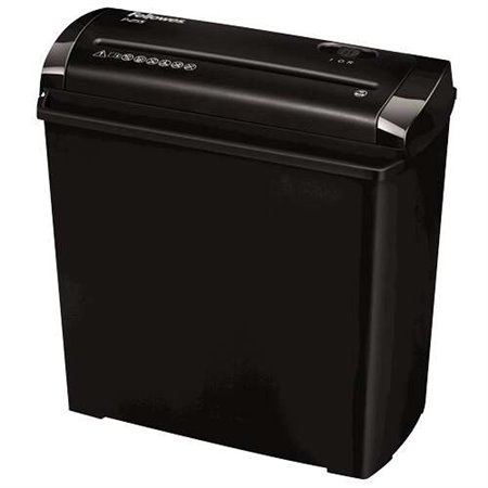 Trituradora de papel manual Fellowes P-25S cortada em tiras - desfia até 5 folhas - 11L