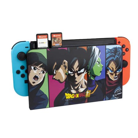 FR-TEC Dock Cover Dragon Ball Super - Proteção para Nintendo Switch Console Dock - Evita arranhões na tela - Slots para 6 jogos 