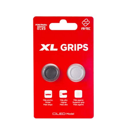 FR-TEC Grips Nintendo Switch Oled XL - Maior Base no Grip - Melhor Aderência e Precisão - Material Super Resistente - Facilita a