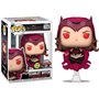 Funko Pop Marvel WandaVision Scarlet Witch Ed brilha no escuro - Figura de vinil - Altura 9cm aprox.