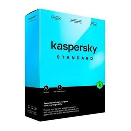 Kaspersky Standard Antivirus - 10 dispositivos - 1 ano de serviço