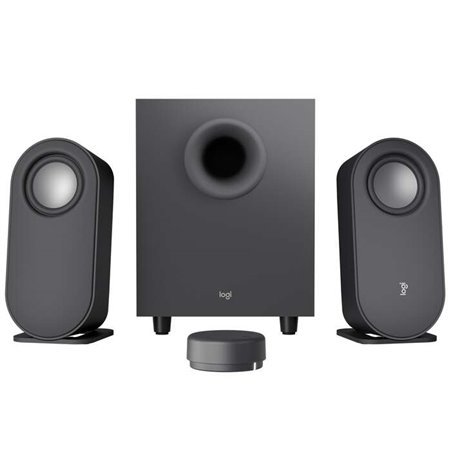 Alto-falantes Bluetooth Logitech Z407 2.1 - 80W - Subwoofer de 20W - Micro USB, entrada Jack de 3,5 mm - Controle sem fio - Cor 