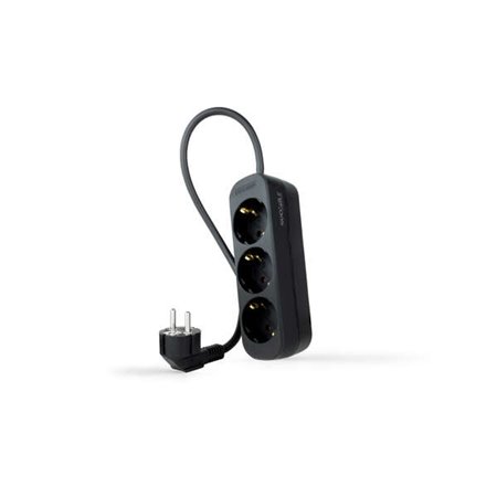 Power Strip Nanocable 3 Tomadas - 1,4m - Cor Preta