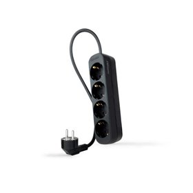 Power Strip Nanocable 4 Tomadas - 1,4m - Cor Preto