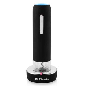 Saca-rolhas elétrico recarregável Orbegozo CU 4100 - Extração rápida e fácil de cortiça - Design elegante e ergonômico - Recarre