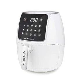 Fritadeira saudável sem óleo Orbegozo FDR 64 - Potência 1300-1500W - Capacidade 4 litros - 12 programas de cozimento - Tela de t