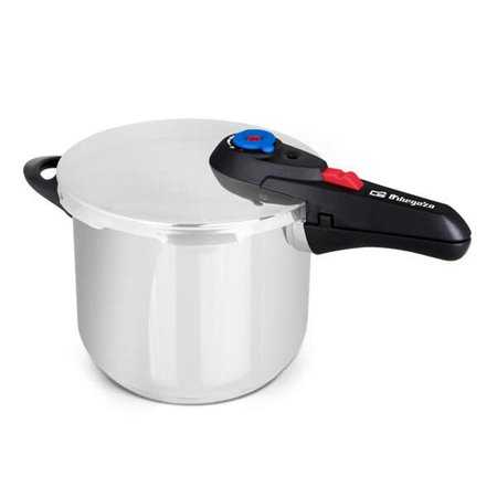 Pote Super Rápido Orbegozo HP 10006 - Capacidade de 10 litros - Cinco sistemas de segurança - Fundo termodifusor - Adequado para