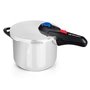 Panela de pressão de aço inoxidável Orbegozo HP 8006 18/10 - Capacidade de 8 litros - Cinco sistemas de segurança - Fundo termod