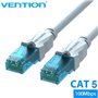 Cabo de Rede RJ45 UTP Vention VAP-A10-S2500 Cat.5e/ 25m/ Azul e Branco